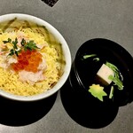 かにと道産料理 雪華亭 - かに・いくらご飯+お吸い物