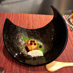 Shokusaiya Karasu - まぐろのお刺身　奈良漬としそバルサミコの玉