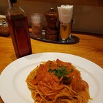 Torattoria Tsukiji Tomina - 自家製辛いオイル