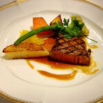 軽井沢ホテルそよかぜ - 国産牛フィレのグリエ 軽井沢野菜と共に ジュドヴィアンドソース