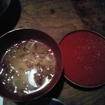 伊達藩長屋酒場 - 食後に味噌汁サービス