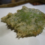 みかわ 是山居 - 2012.07.02：バフンウニの大葉揚げ