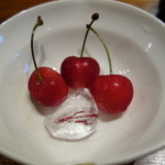 みかわ 是山居 - 2012.07.02：デザート、サクランボ