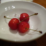 みかわ 是山居 - 2012.07.02：デザート、サクランボ