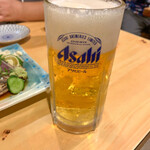 居酒屋　葉牡丹 - 生ビール
