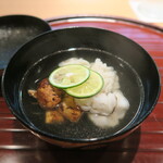 青華こばやし - 鱧、松茸　お椀