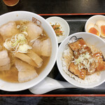 Kitakataramembannaikoboshi - 炙り焼豚ご飯セット
