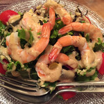 レストラン夕凪亭 - 葉山野菜のサラダ（海老のせ）