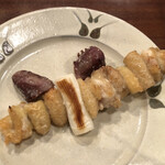 鳥つね自然洞 - ハツ・皮