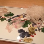 さえ喜 - 刺身  ふぐ、ヒラメ