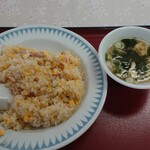 青龍 - 什景炒飯 740円（スープ付）