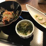 Kuroshio - 前菜は酒肴も兼ねた構成になっています。