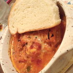 ケ カリーノ - トリッパと白いんげん豆のトマト煮込み　¥600