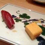 さえ喜 - まぐろの赤身　〆の玉子