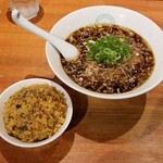 麺屋 六感堂 - 冷製 山椒ブラック＋チャコ飯