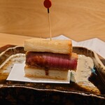 おにく 花柳 - カツサンド