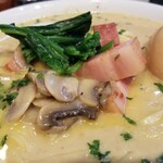 塩そば専門店 桑ばら - マッシュルーム ベーコン オニオンヌードル