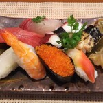 玄海鮨 - 竹にぎり 1100円  アナゴ最高