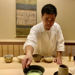 道人 - ご主人自らたてて頂くお抹茶。