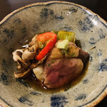 Tsuchiya - ・煮物:鴨の治部煮（鴨、舞茸、茄子、生麩、パプリカ）