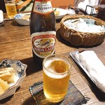 谷中の雀 - 瓶ビール