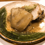 うを徳 - 茨城県鹿島の煮あわびと鮎の内臓で炊いた茄子