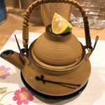 うを徳 - 山梨県都留の松茸と穴子の土瓶蒸し