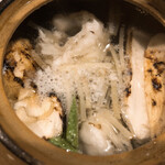 うを徳 - 山梨県都留の松茸と穴子の土瓶蒸し