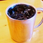 コメダ珈琲店 - カフェインレスアイスコーヒー450円 モーニングＢ手作りたまごペースト バター