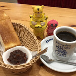 コメダ珈琲店 - コメダブレンド450円(税込) ＋モーニングC(名古屋名物おぐらあん)