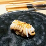 鮨 唐島 - 新烏賊のゲソ炙り
