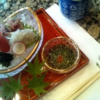 焼津 たち吉 - ランチにはプラス\1000でお造りがつけられます。