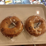 ナチュラル - 大好きなブルーベリーベーグル160円