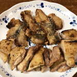 鰻はし本 - 佐久鯉唐揚げと鳥塩焼き