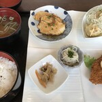 山里の香り ここな - 創作プレートSet +デザート、コーヒーSet  1300円