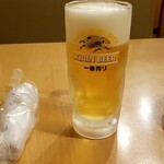 蓬溪閣 - 生ビール：300円