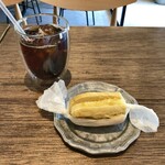 アダジオ カフェ - 甘夏のスコーン＆アイスコーヒー（ハンドドリップ ブラジル）