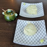 石臼挽き蕎麦香房 山の実 - 手挽きそばがき