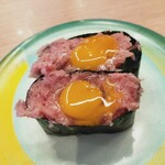 すし江戸 - うずら鉄火