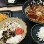 ゆで太郎 - ①焼鯖ごはん　380円　コロッケ80円