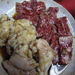 炭火焼肉 てんぐ - シマチョウ＆ハラミ