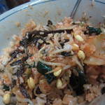 炭火焼肉 てんぐ - 混ぜるとこんな感じ。