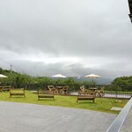 アップルテラス - テラス席は雨天時使用不可だそう。北信五岳見えませんでした(泣)