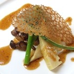 ラ・キュイジーヌ・フランセーズ・Ｋｉｙｏｔｏ - ノルウェーサーモンのロースト　シェリービネガーソー