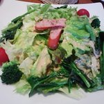 太陽のカフェ 四日市駅西店 - 春野菜のサラダドライカレーオムライス