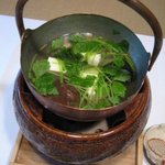 亀の井別荘 - 湯豆腐