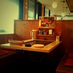 神戸粉もん七つの壷 - iPhone の ToyCamera で撮った店内