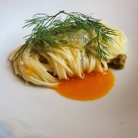 アコルドゥ - 三輪山本の手延べパスタ麺　しらすとオリーブのタップナード