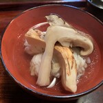 祇園ろはん - 定食の松茸と鱧のお吸い物