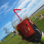 まあそいCafe - ドリンク写真:アイスコーヒー（と、はまちゃん）